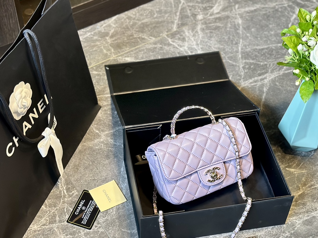 Mini Flap Bag with Top Handle