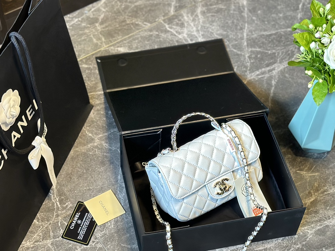 Mini Flap Bag with Top Handle