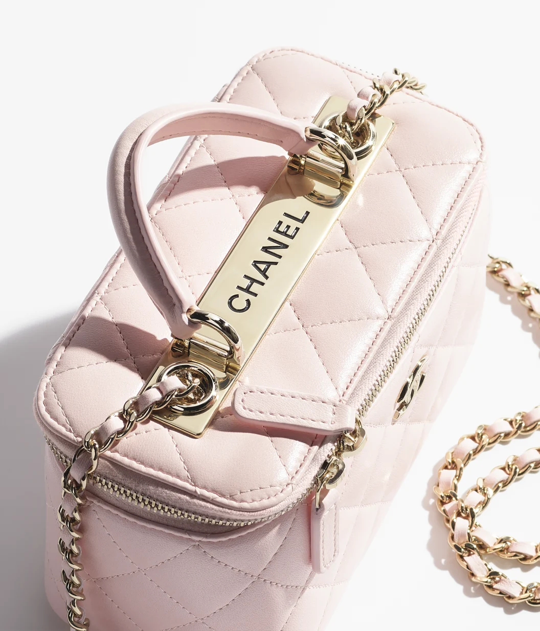 【🔥Special Offers🔥】CHANEL Long Vanity with chain-Light Pink