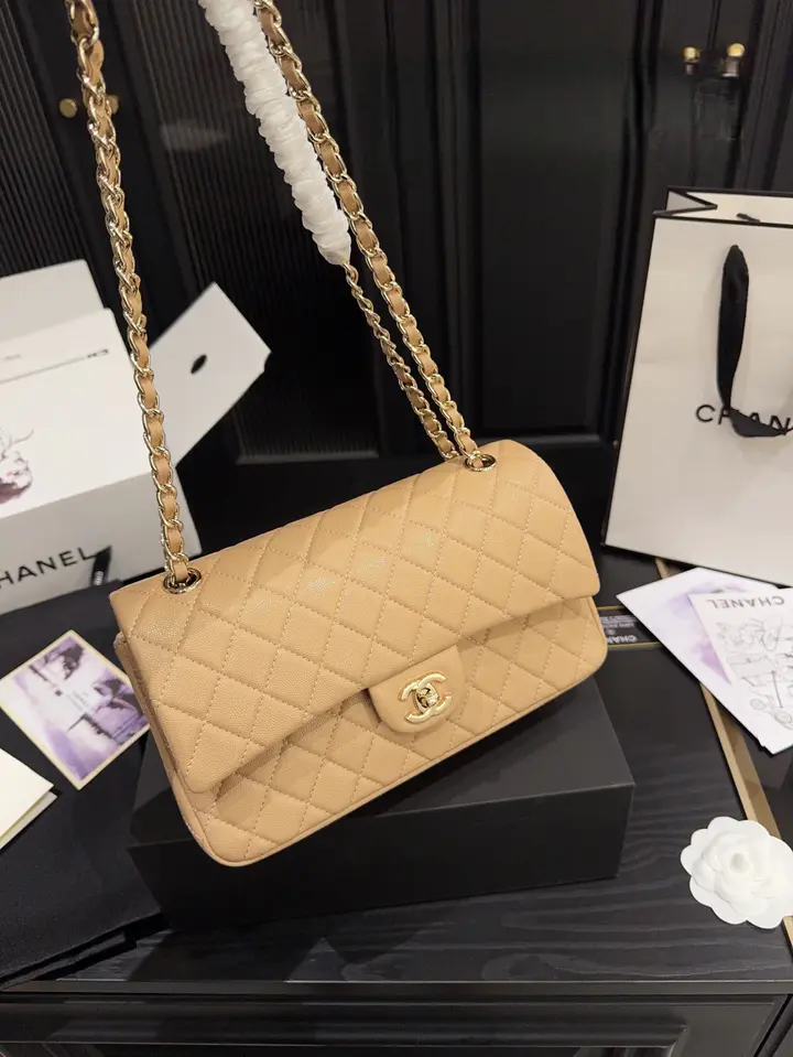 Chanel Classic Flap Bag – Caramel with Gold Hardware