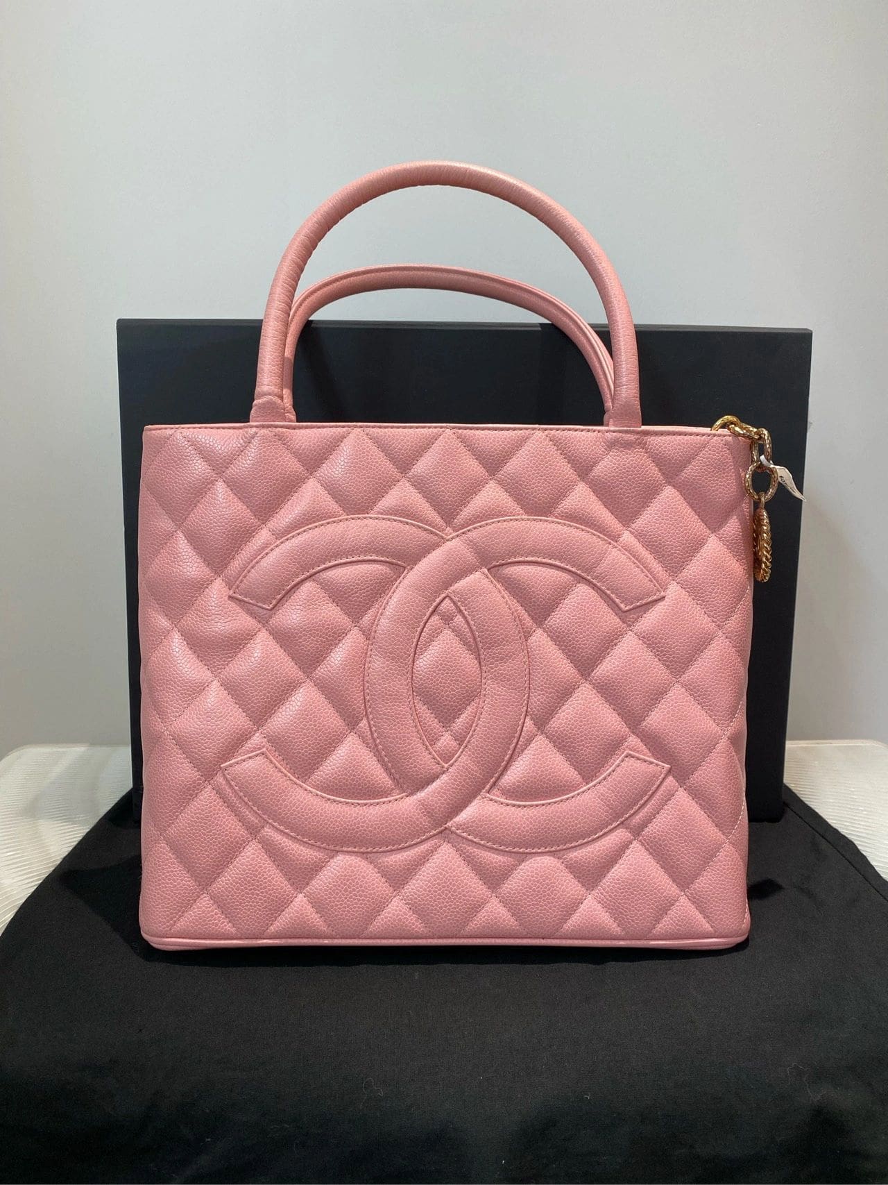 CHANEL Medallion Tote Bag Pink