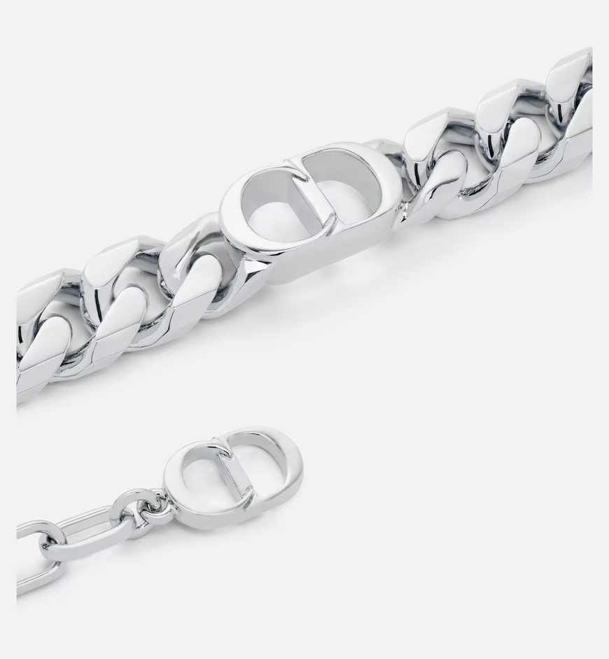 CD Icon Thin Chain Link Bracelet