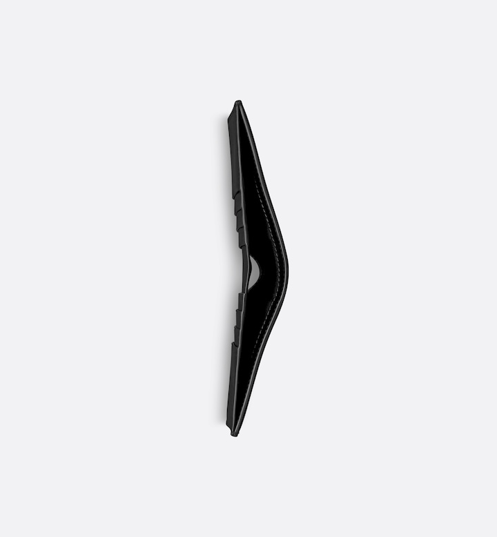 Vertical Bifold Wallet Black CD Diamond Canvas