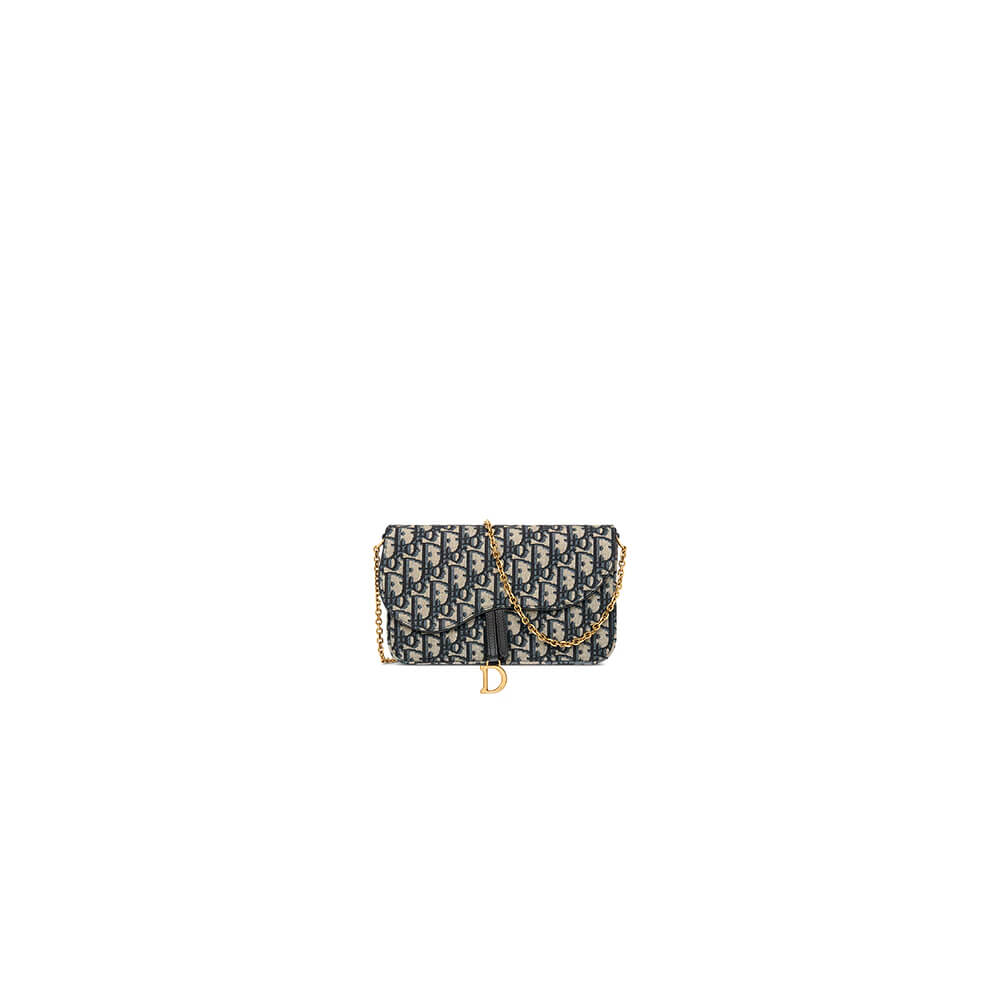 Dior Saddle Pouch with Chain