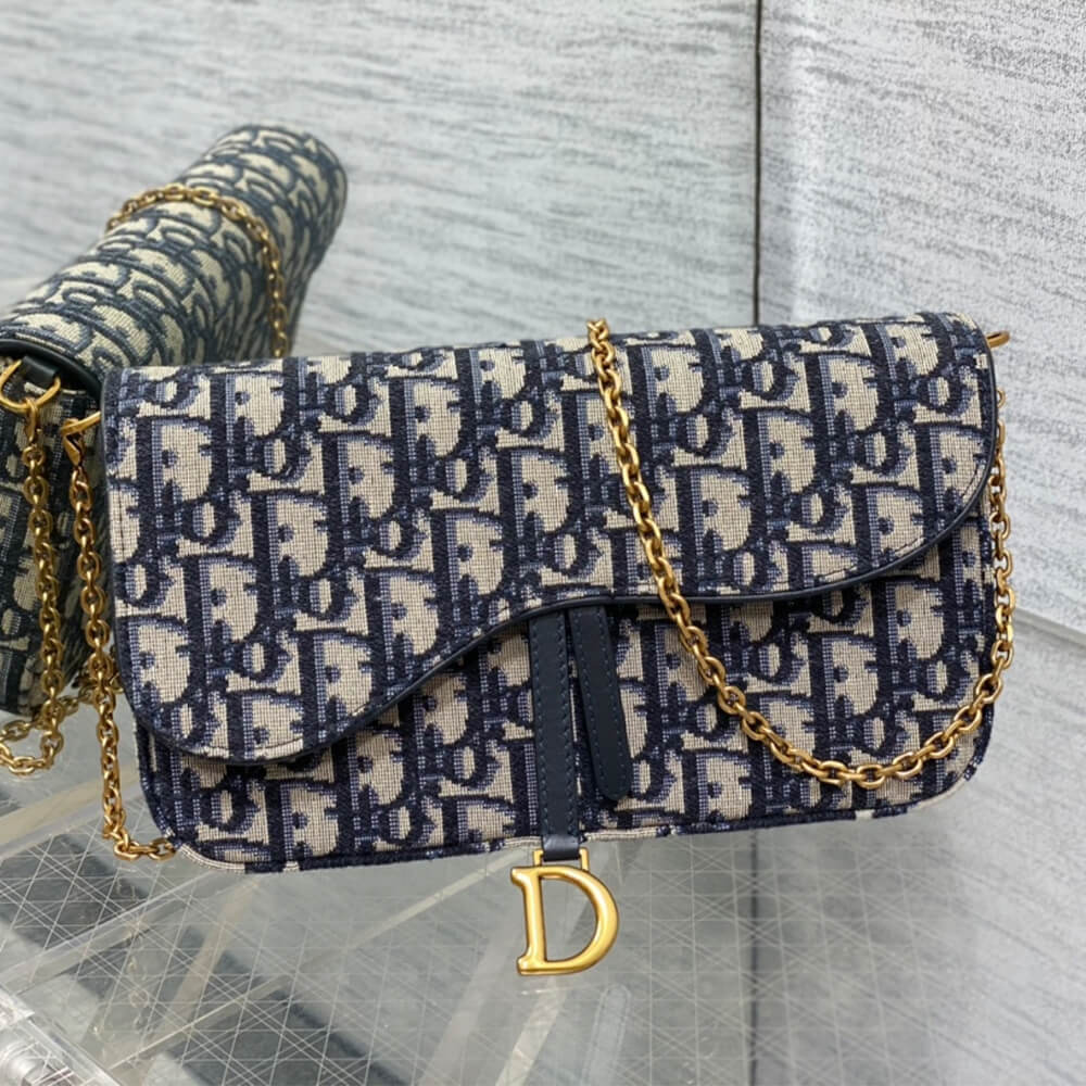 Dior Saddle Pouch with Chain