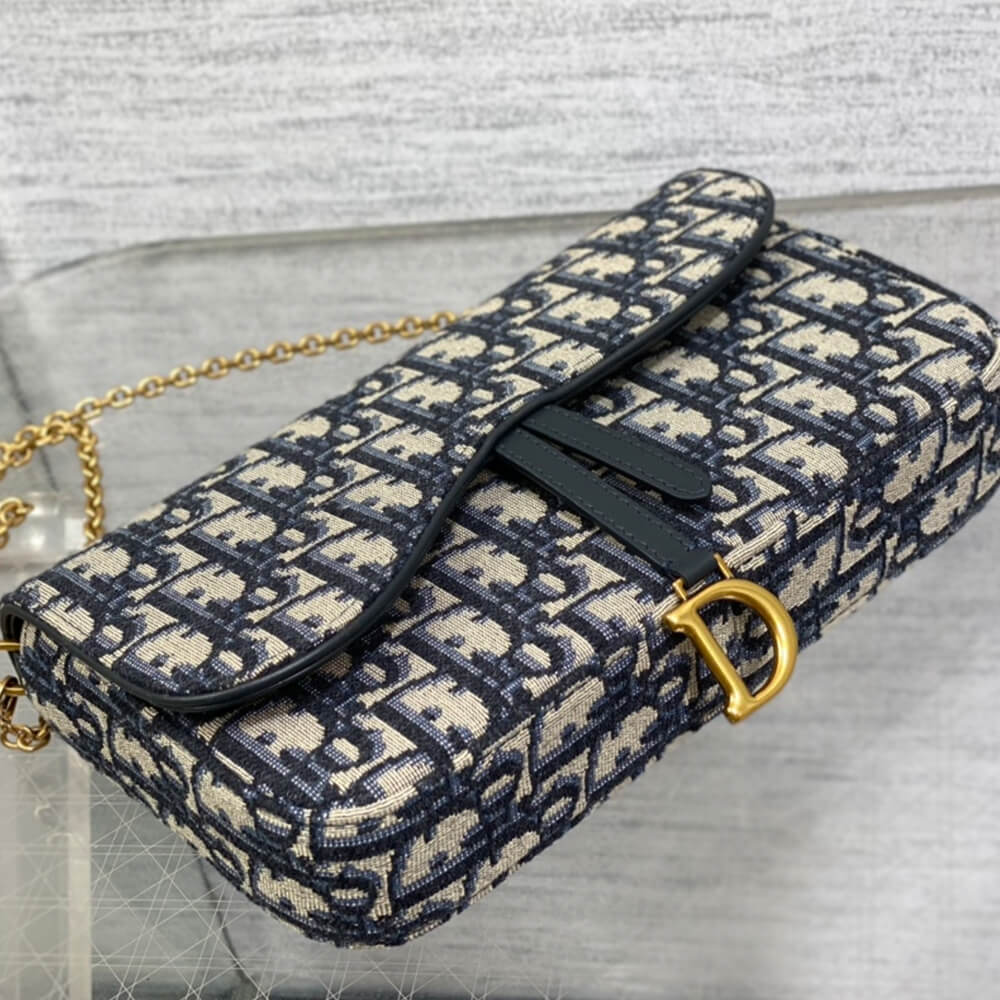 Dior Saddle Pouch with Chain