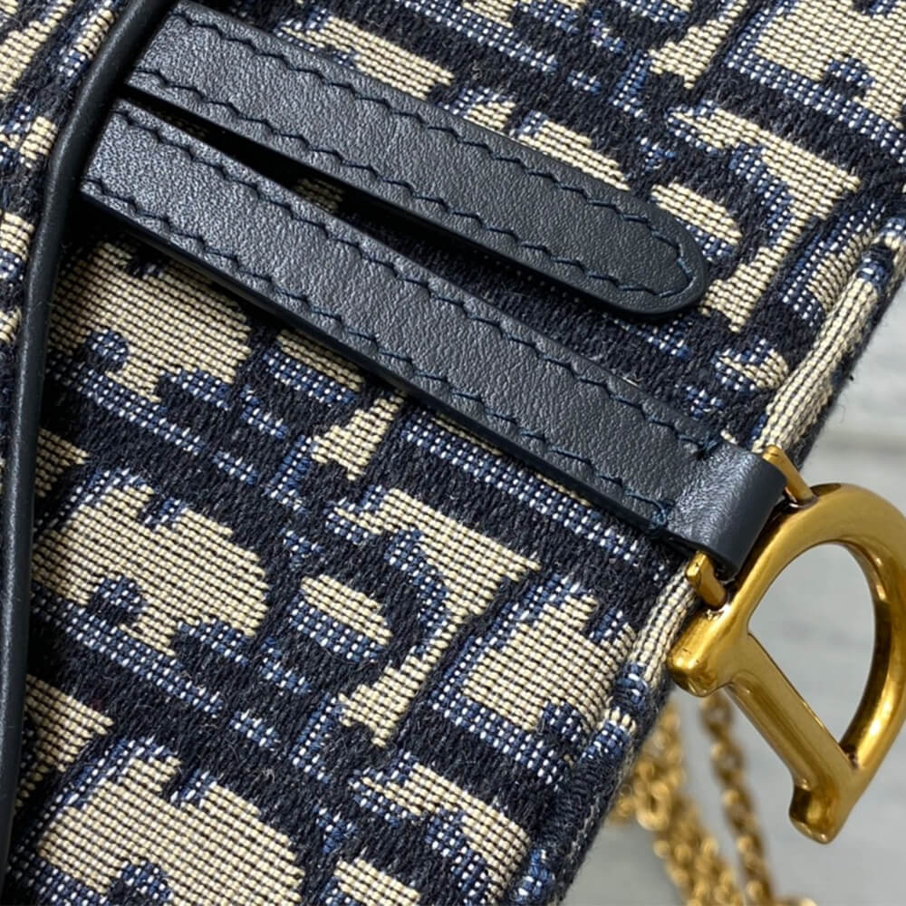 Dior Saddle Pouch with Chain