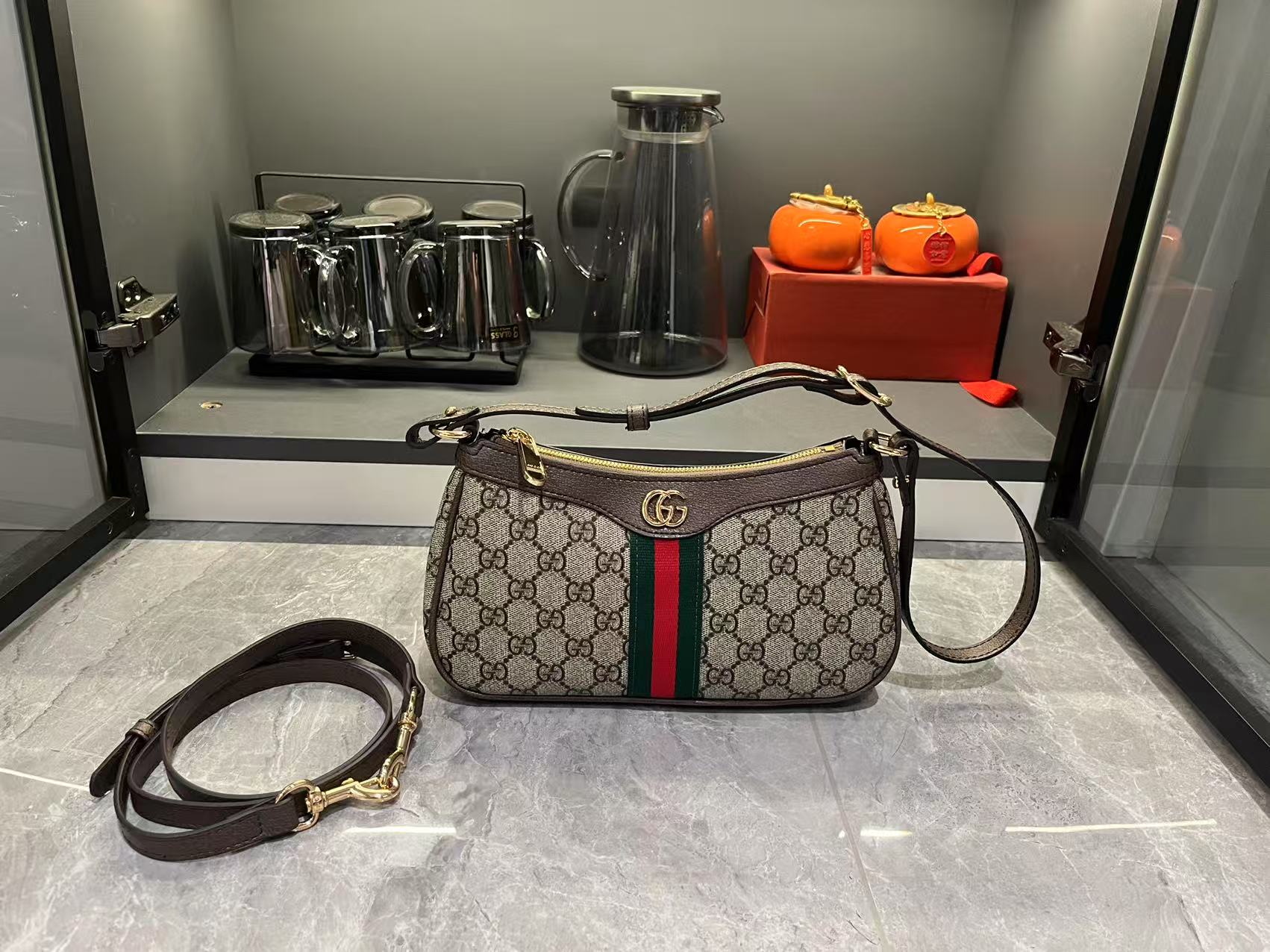 Gucci Ophidia GG Monogram Shoulder Bag