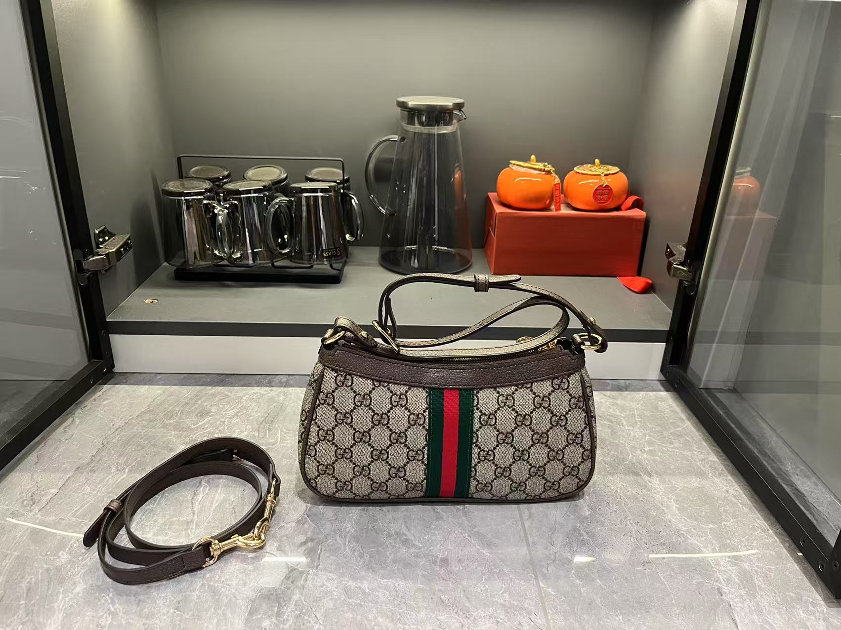 Gucci Ophidia GG Monogram Shoulder Bag