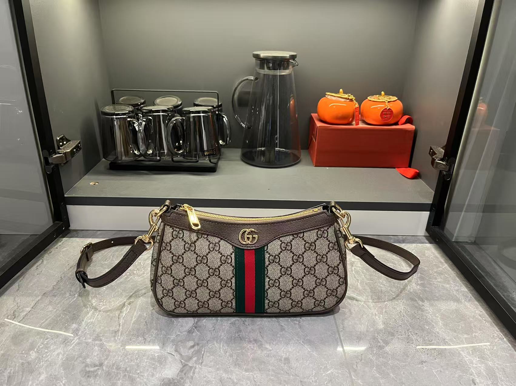 Gucci Ophidia GG Monogram Shoulder Bag