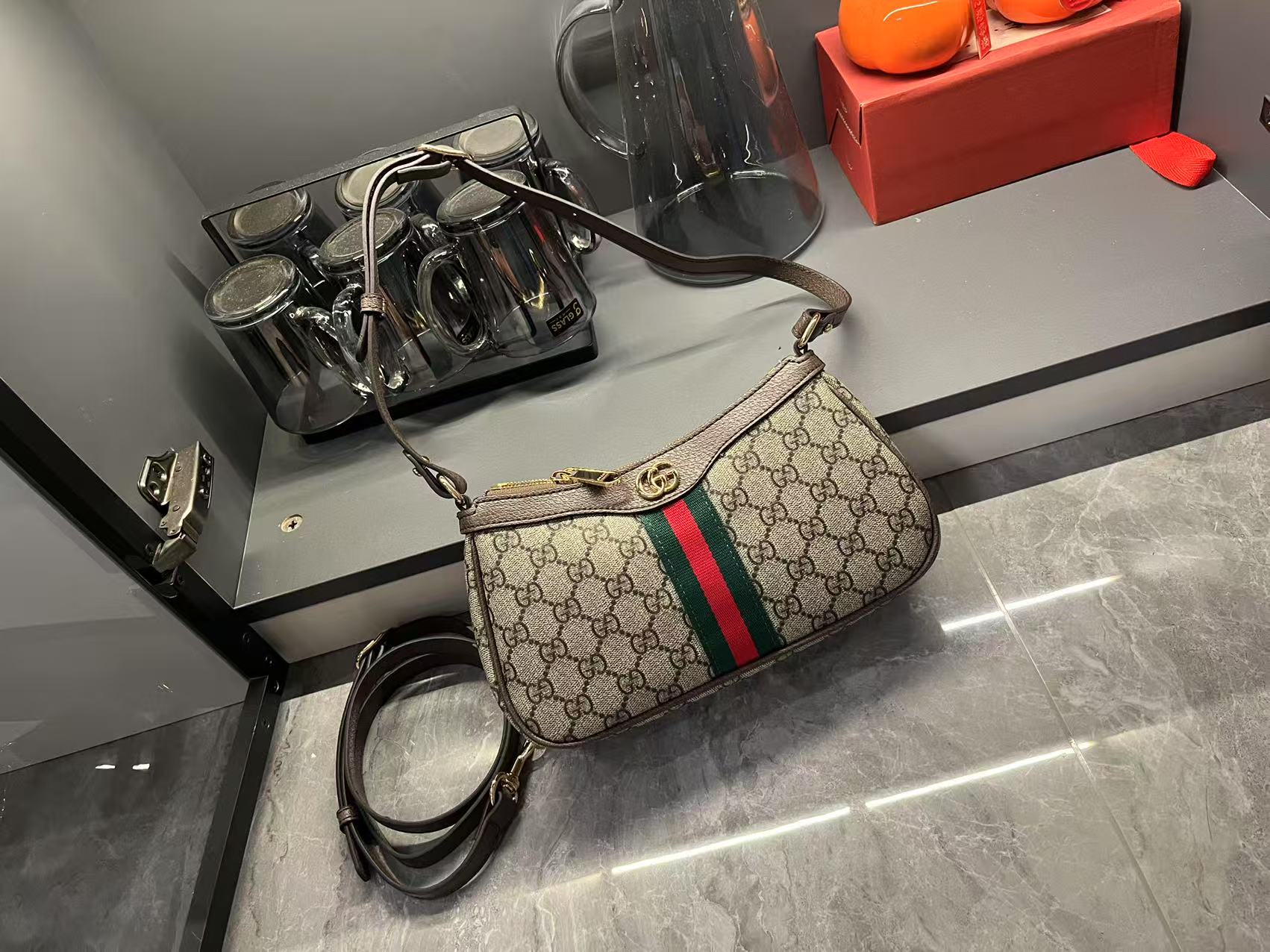 Gucci Ophidia GG Monogram Shoulder Bag
