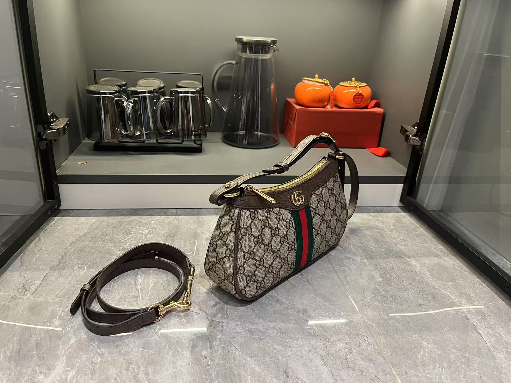 Gucci Ophidia GG Monogram Shoulder Bag