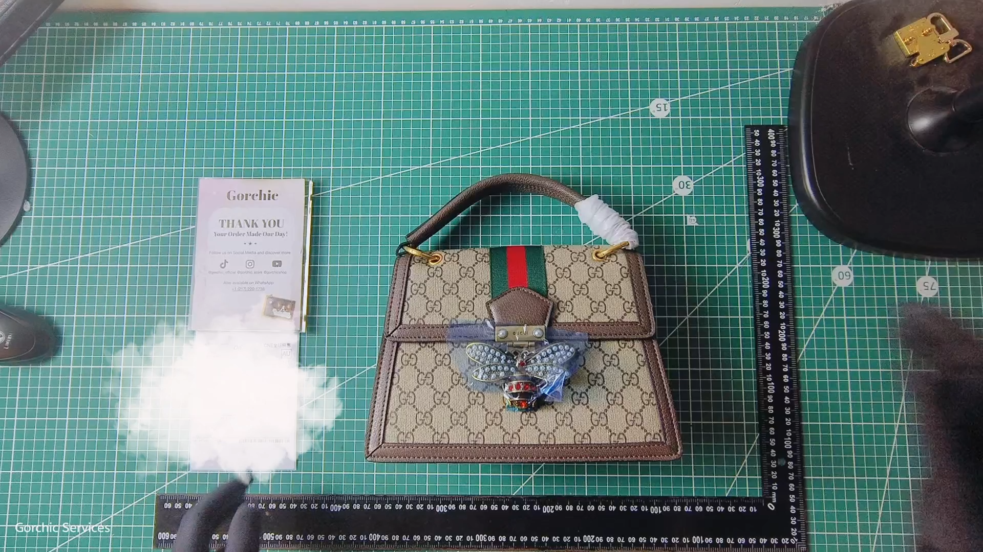Gucci Queen Margaret Bee Top Handle Bag