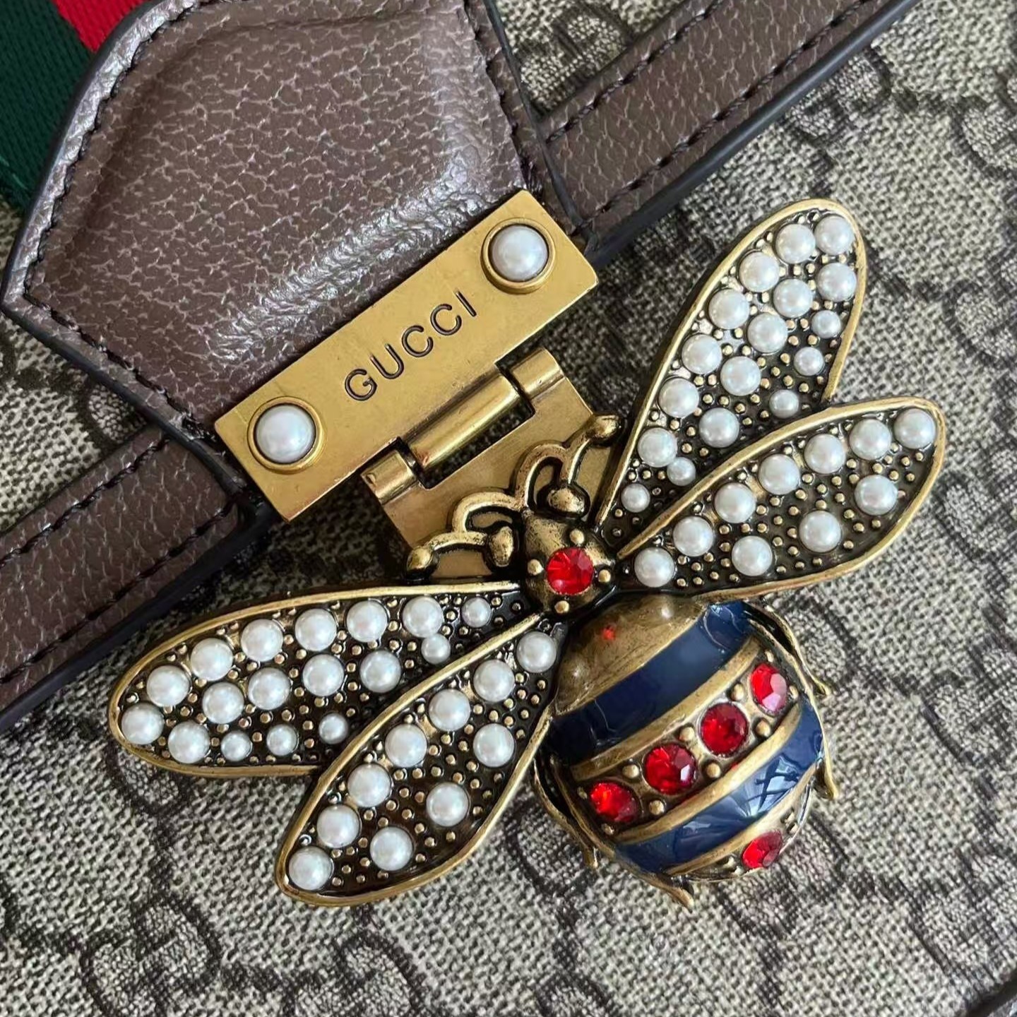 Gucci Queen Margaret Bee Top Handle Bag