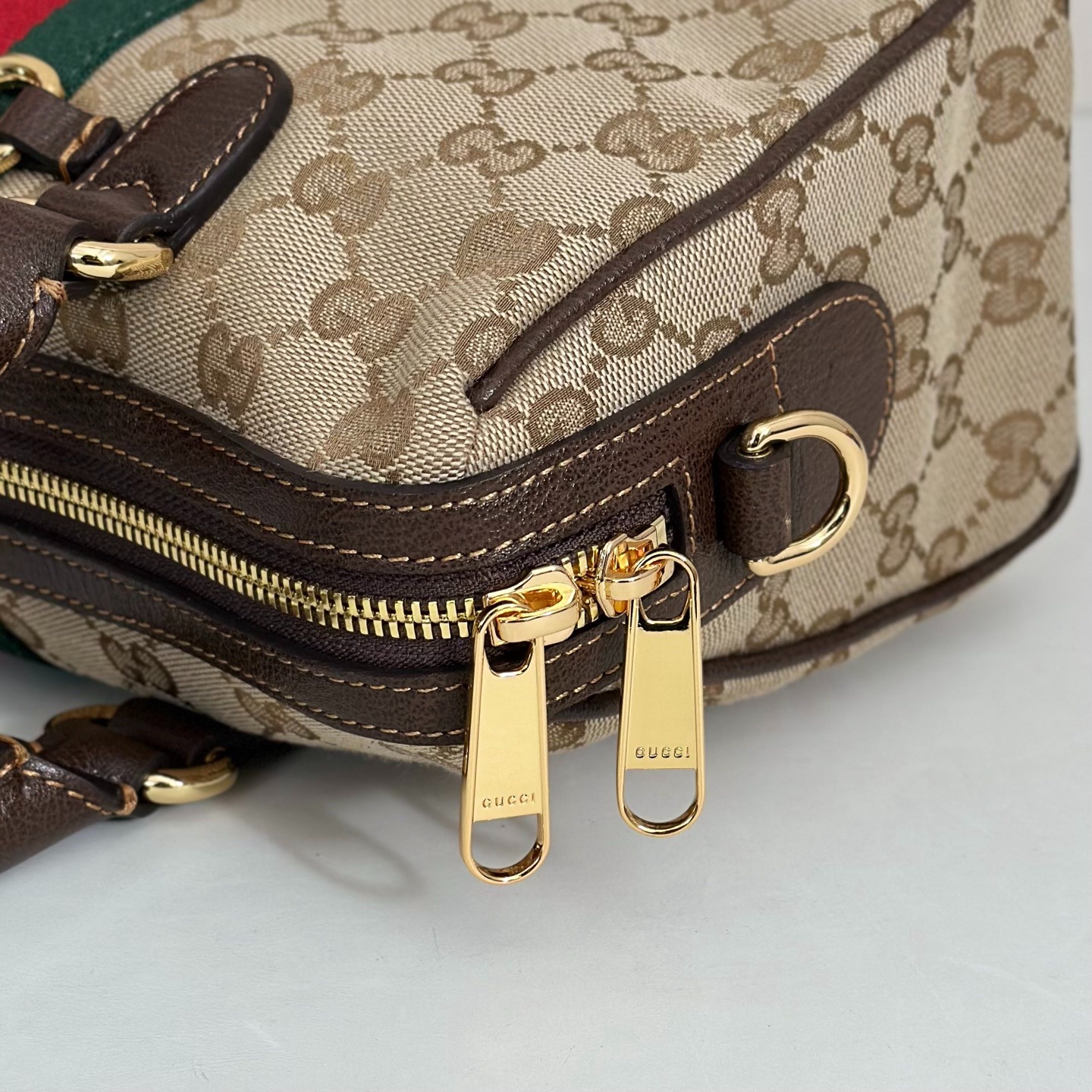 Gucci GG canvas Borsetto boston bag - Beige