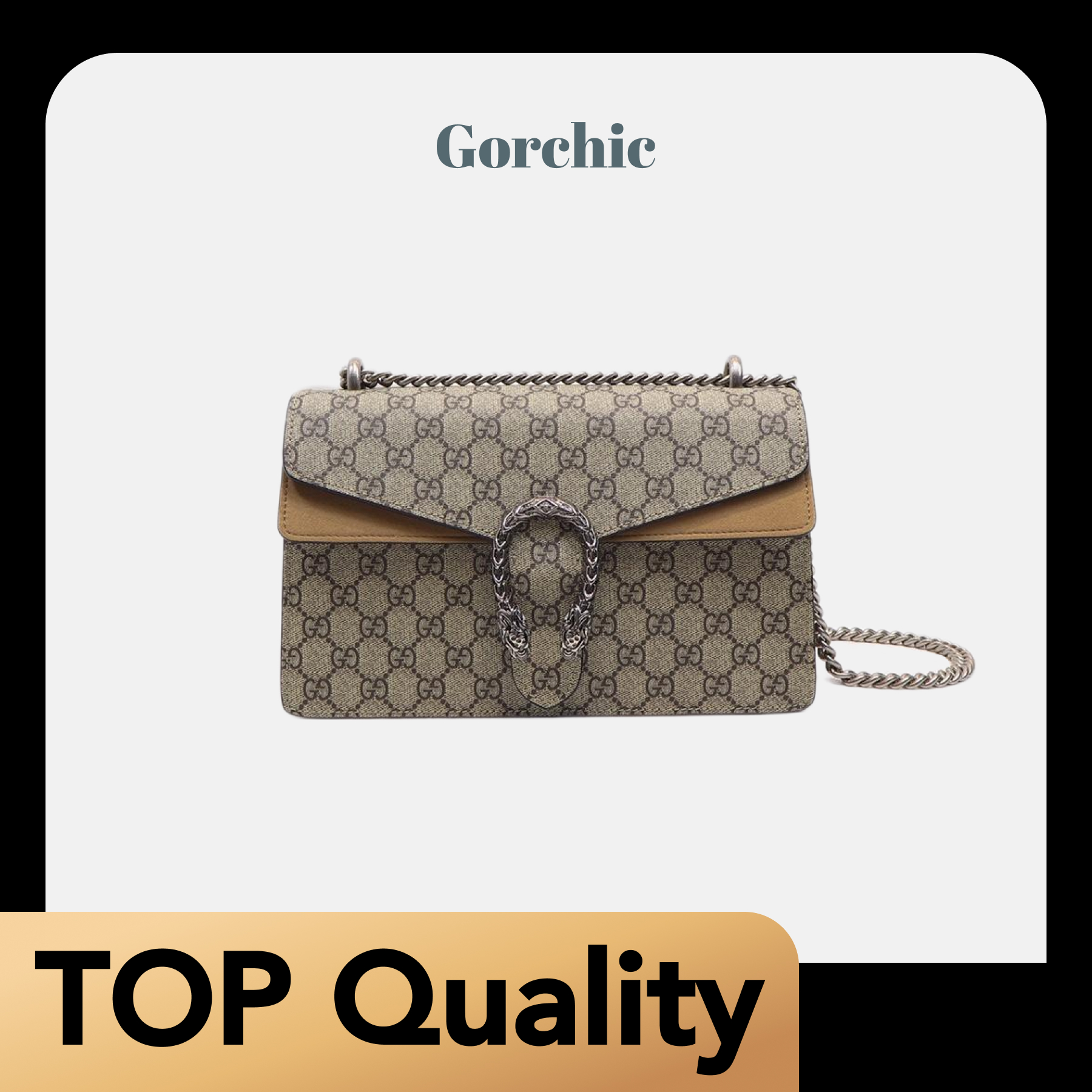 [TOP]Gucci DIONYSUS GG Shoulder Bag With Beige - Bag