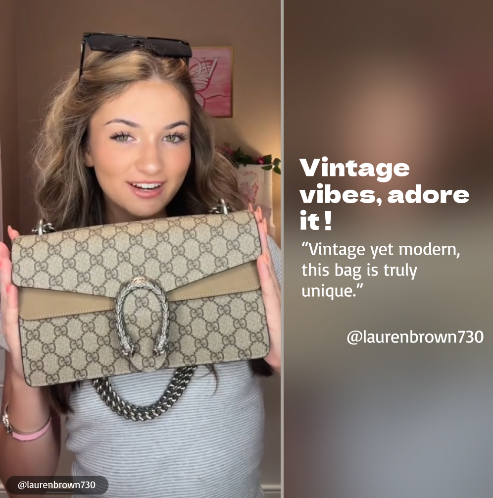 [TOP]Gucci DIONYSUS GG Shoulder Bag With Beige - Bag