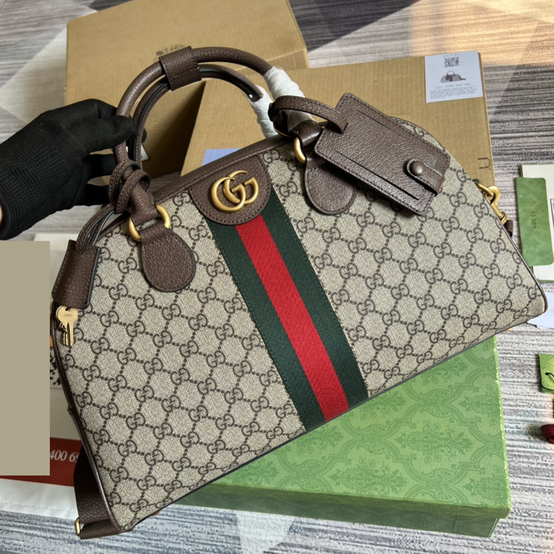 Gucci Ophidia GG Top Handle - Bag