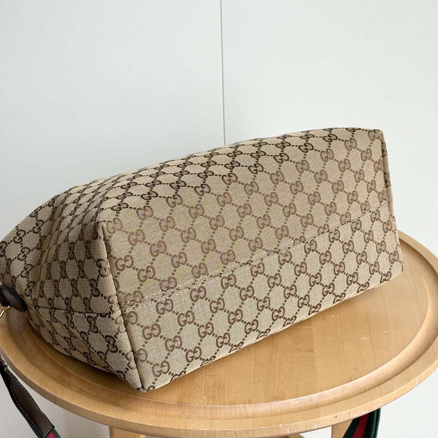 Gucci Brera crossbody bag Sand and dark brown GG canvas - Bag