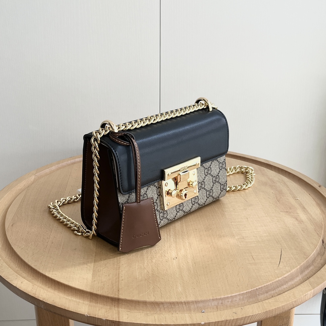 Gucci GG Supreme Padlock Small Shoulder - Bag