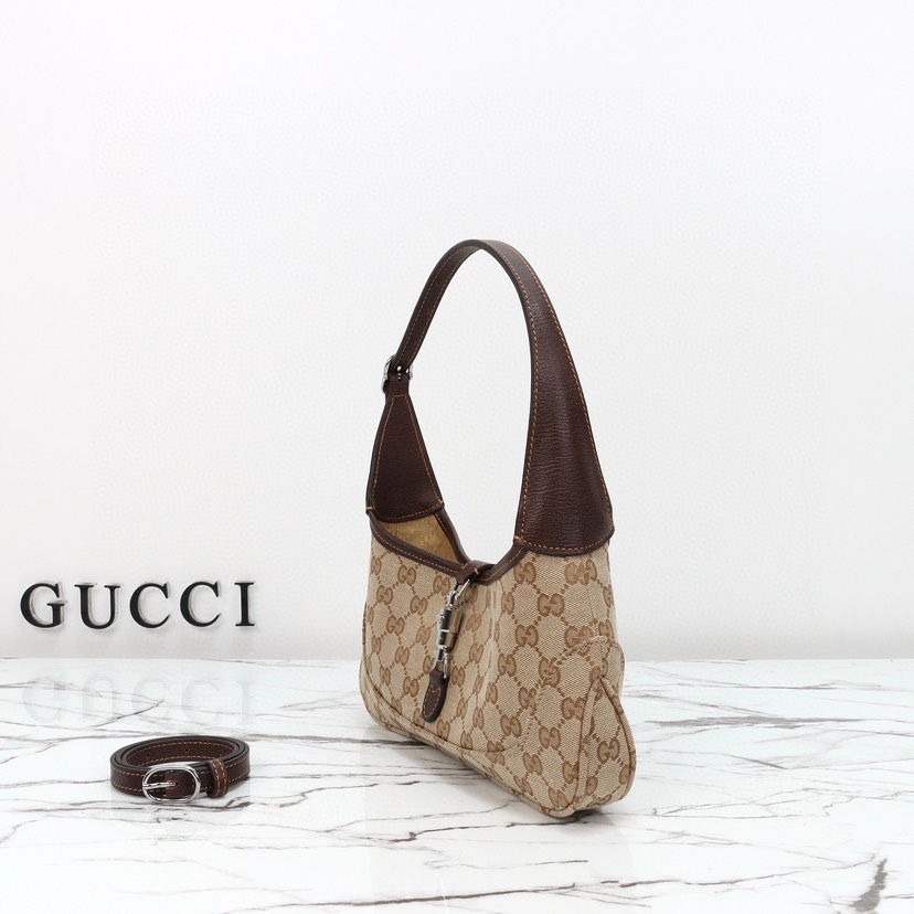 Gucci Jackie Slim small shoulder bag Brown GG canvas - Bag