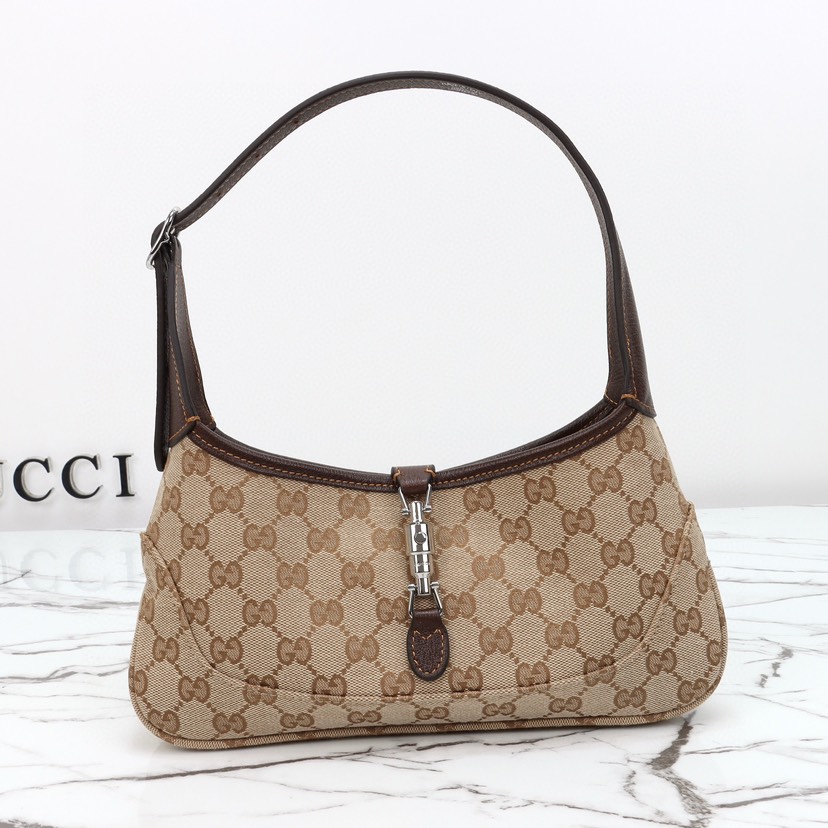 Gucci Jackie Slim small shoulder bag Brown GG canvas - Bag