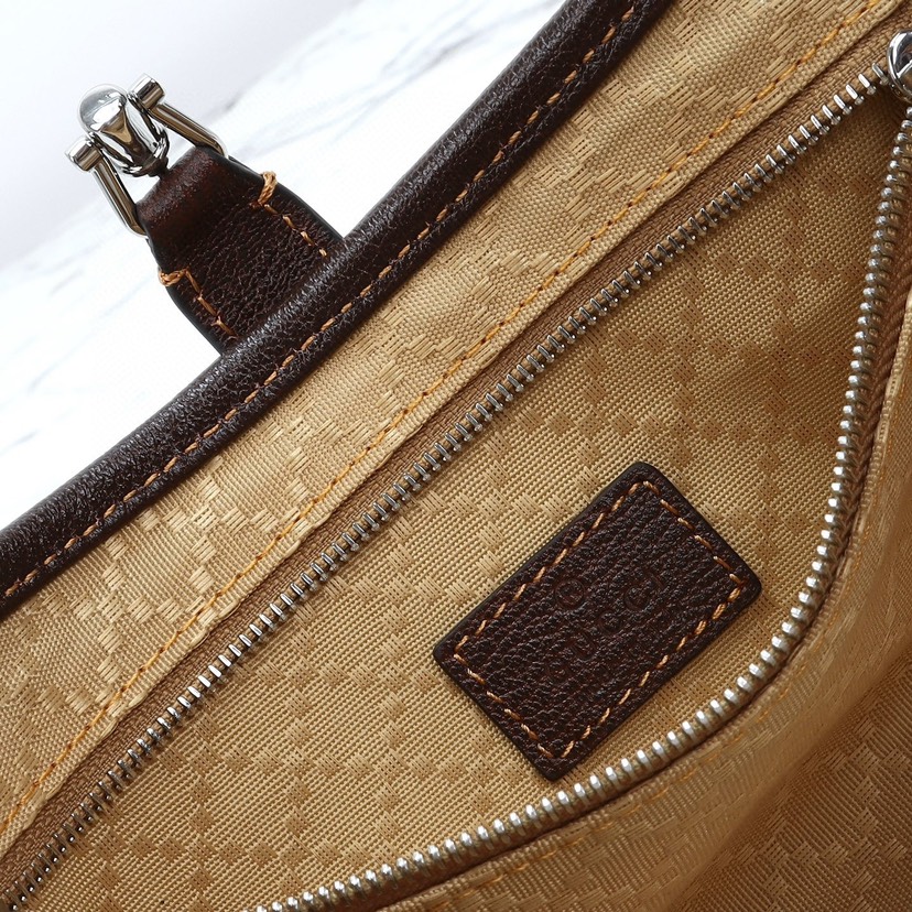 Gucci Jackie Slim small shoulder bag Brown GG canvas - Bag