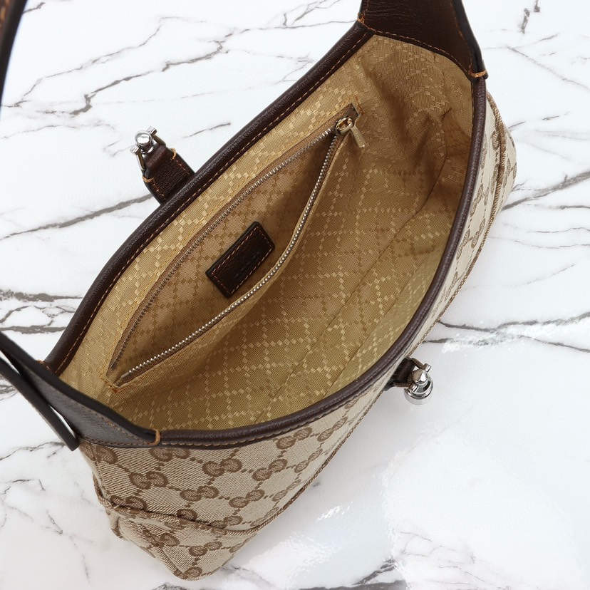 Gucci Jackie Slim small shoulder bag Brown GG canvas - Bag