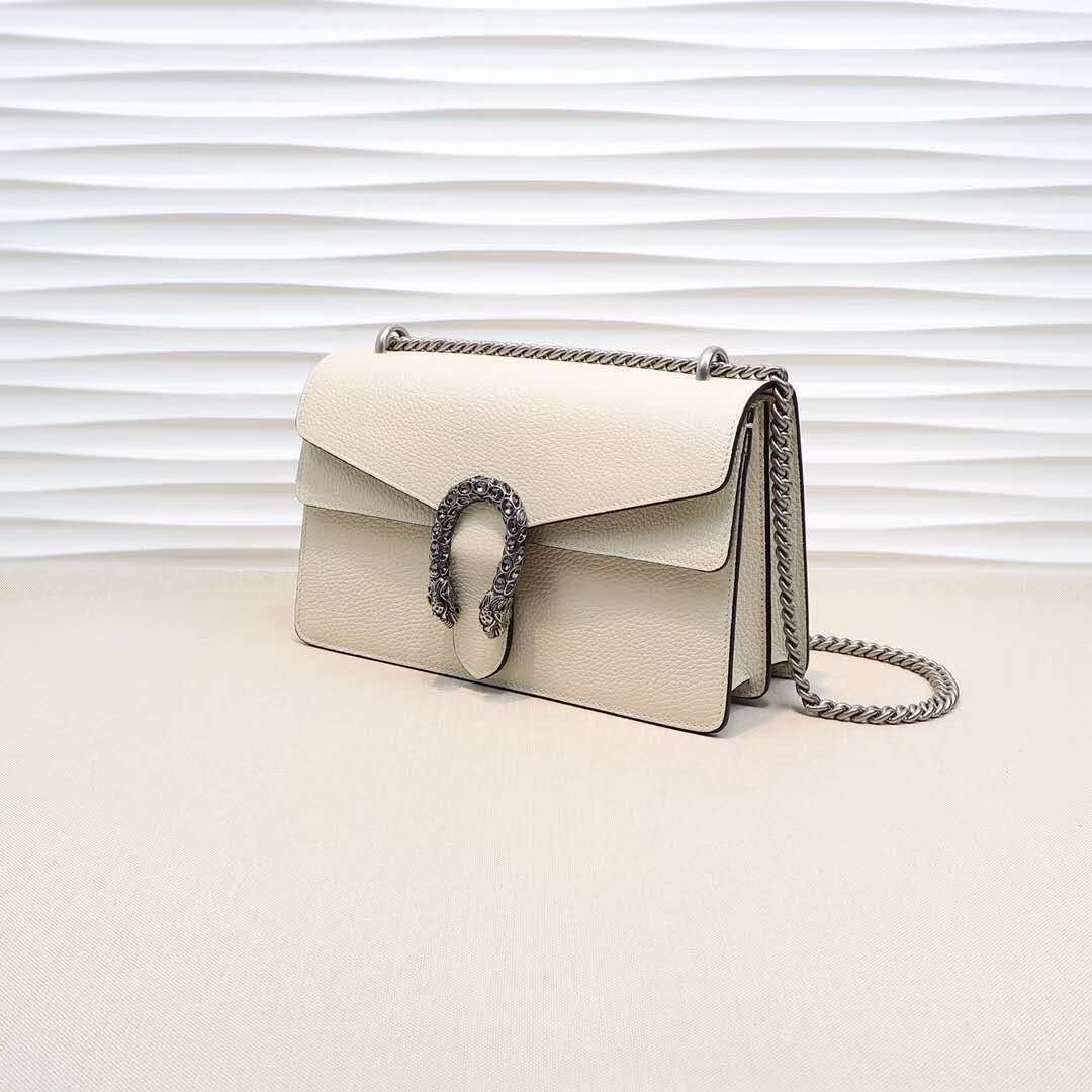 Gucci DIONYSUS White Leather Shoulder Bag