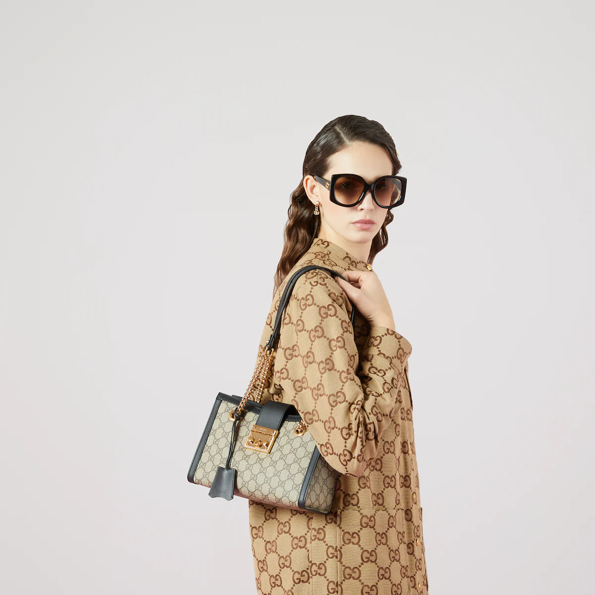 PADLOCK SMALL SHOULDER BAG