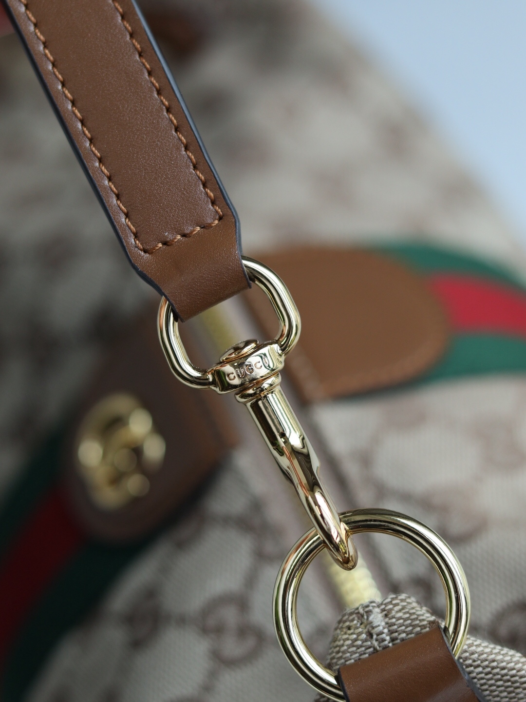 Gucci Vanity Top Handle Beige and brown GG canvas - Bag
