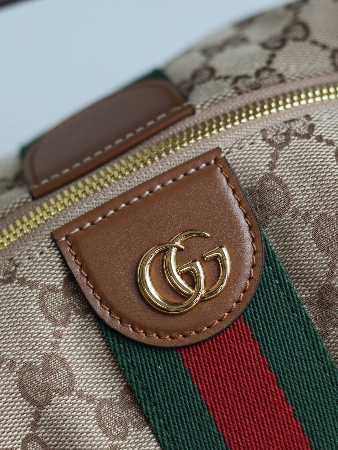 Gucci Vanity Top Handle Beige and brown GG canvas - Bag