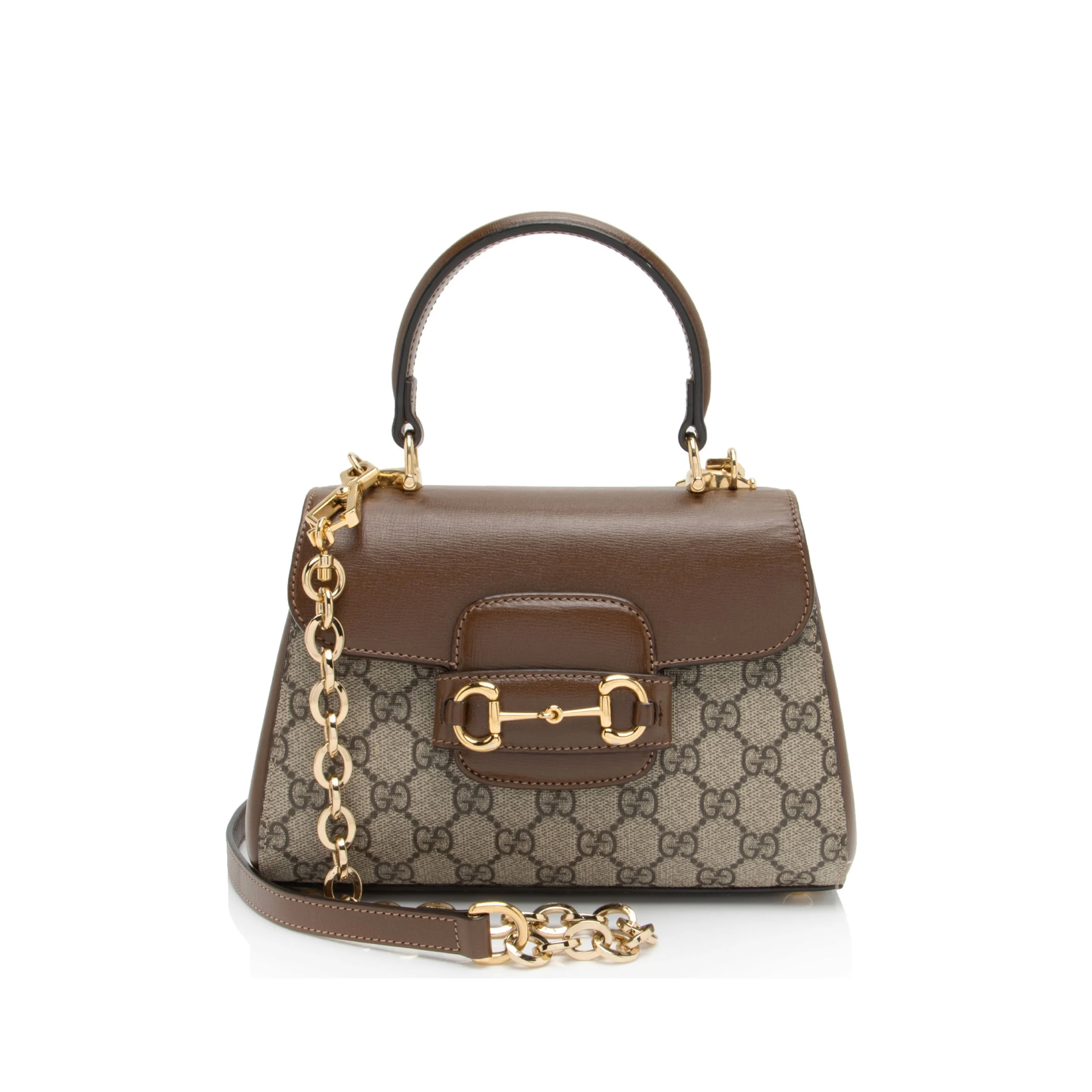 Gucci GG Supreme Horsebit 1955 Small Chain Top Handle - Bag