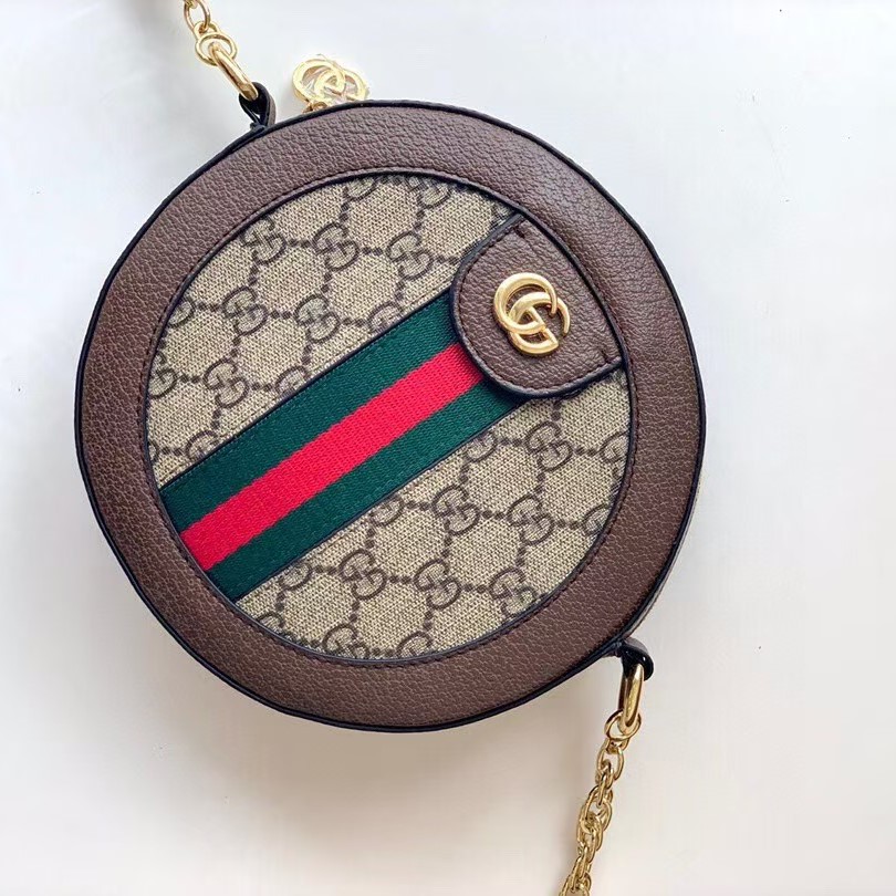 Gucci GG Ophidia Mini Round Shoulder Bag
