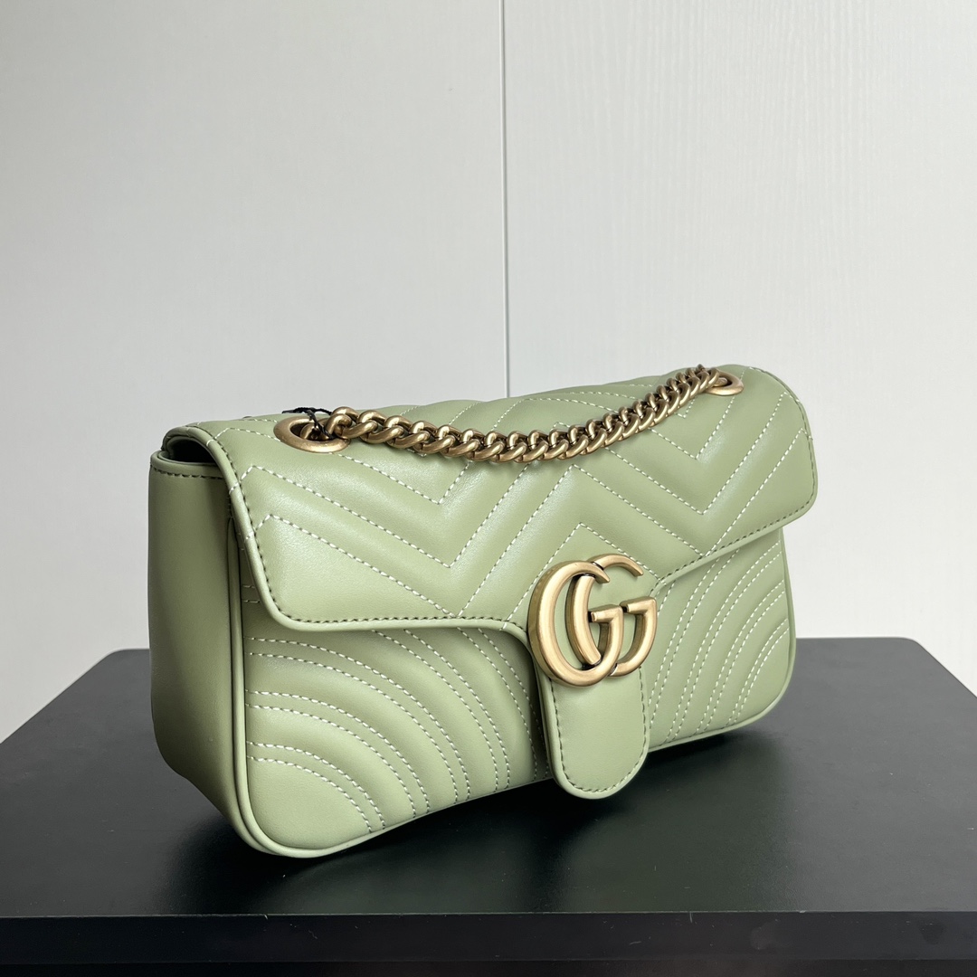 Gucci GG Marmont Shoulder Bag - Green Bag