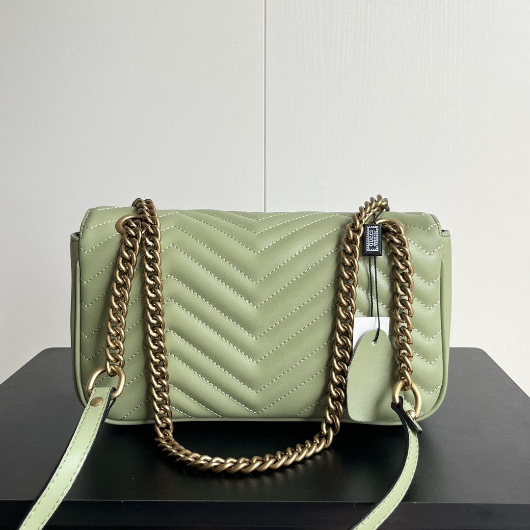 Gucci GG Marmont Shoulder Bag - Green Bag