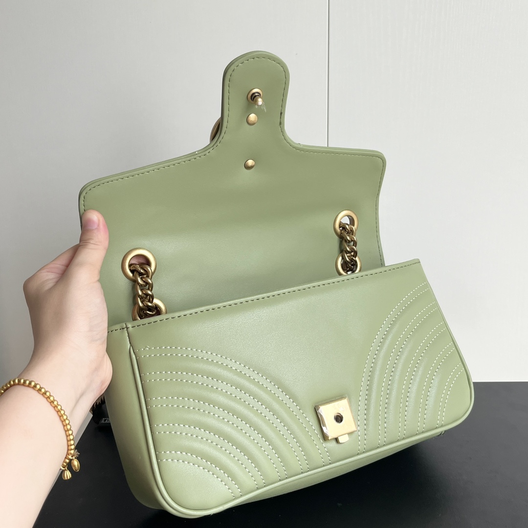 Gucci GG Marmont Shoulder Bag - Green Bag