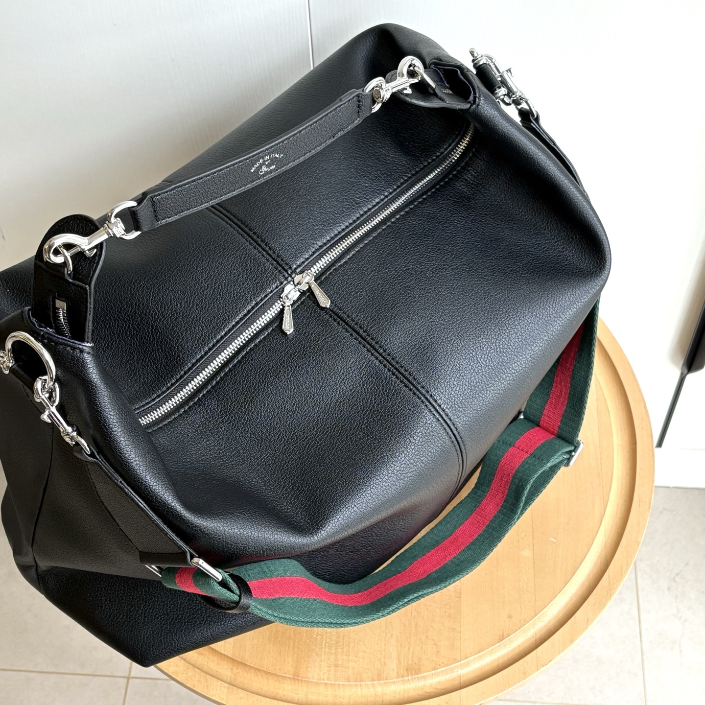 Gucci Brera crossbody bag Black soft Silver toned hardware - Bag
