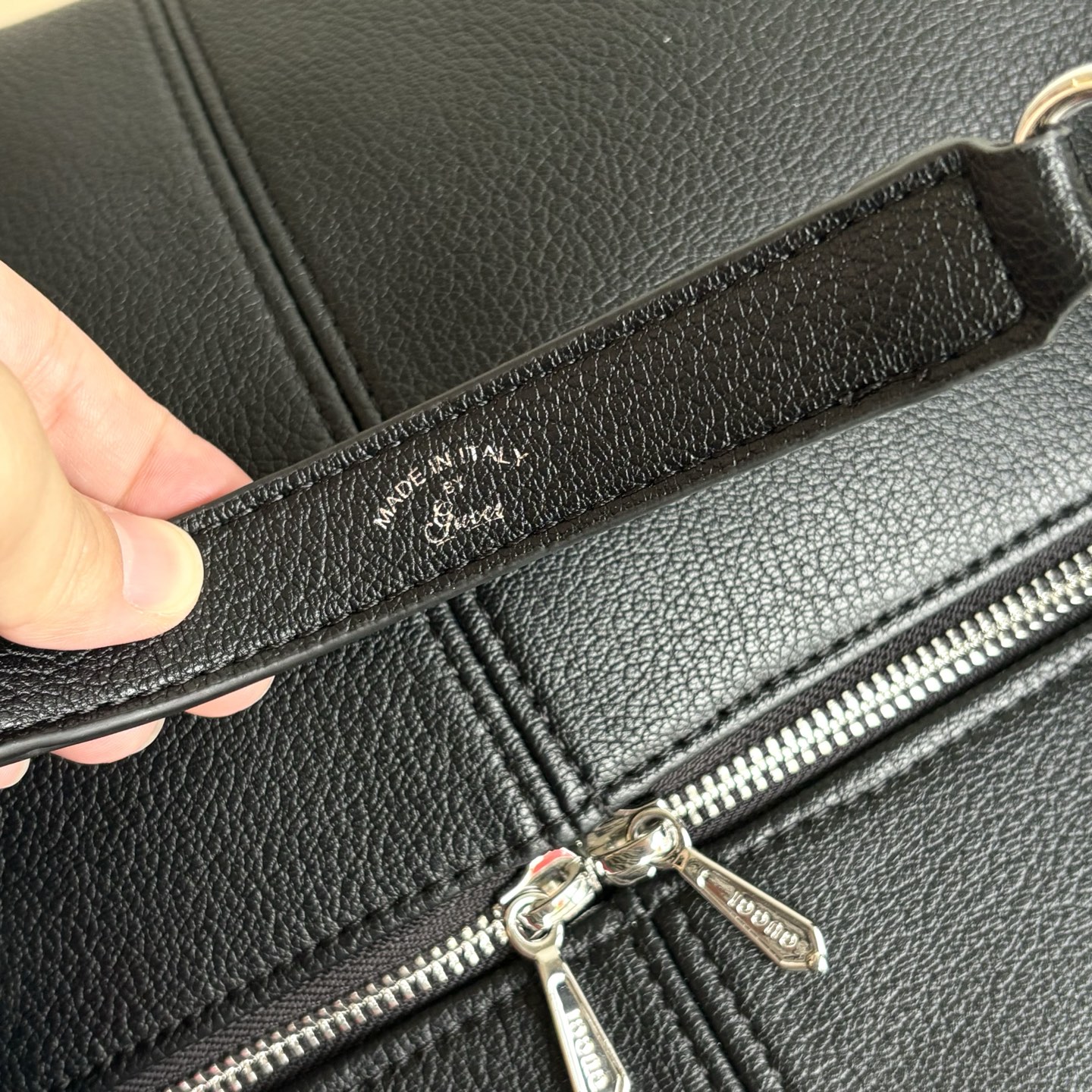 Gucci Brera crossbody bag Black soft Silver toned hardware - Bag