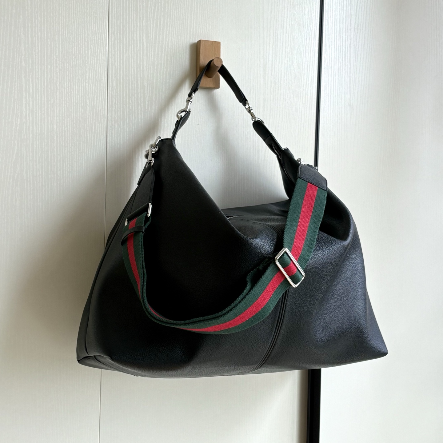 Gucci Brera crossbody bag Black soft Silver toned hardware - Bag