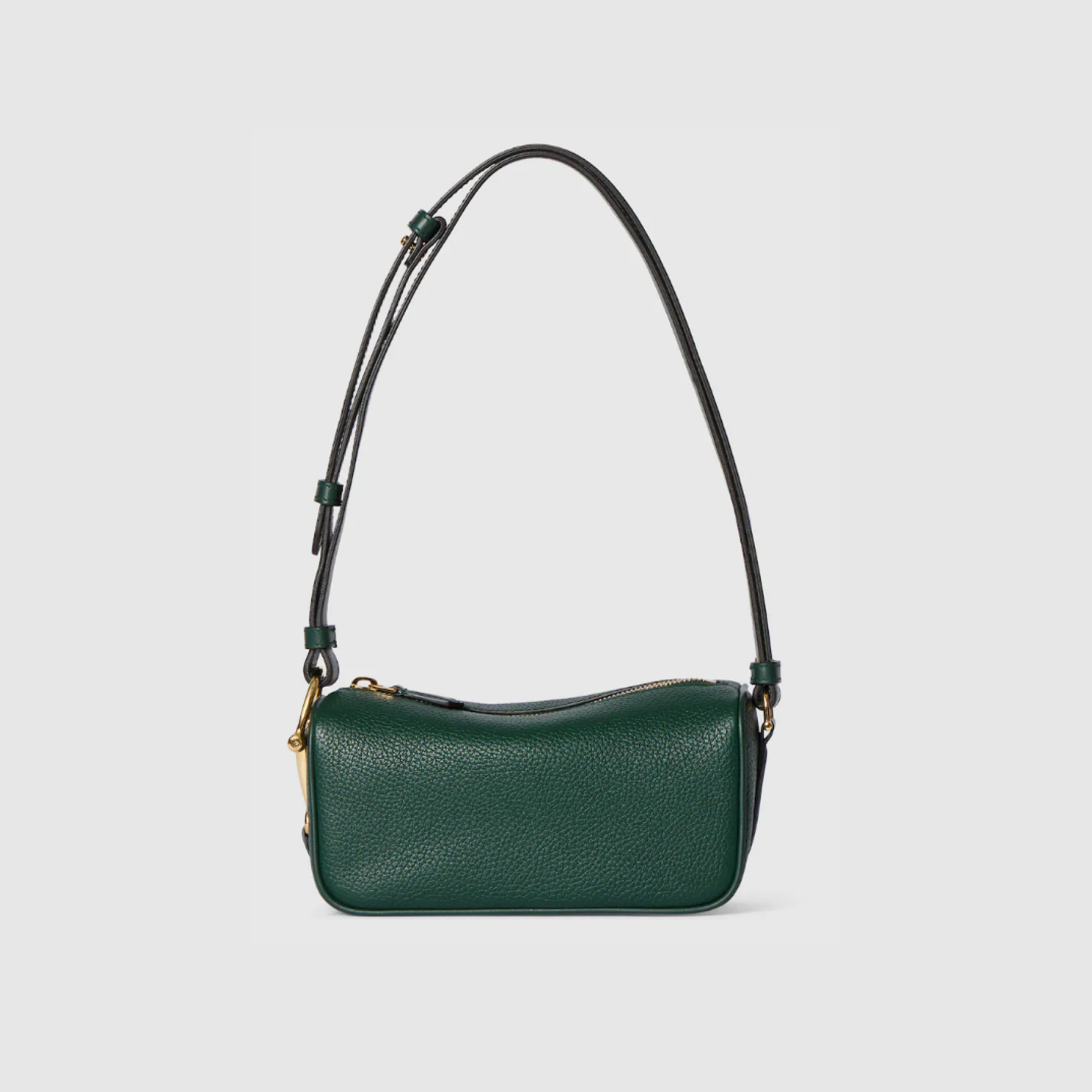 Gucci Half Horsebit Shoulder Green soft grainy leather Mini Bag