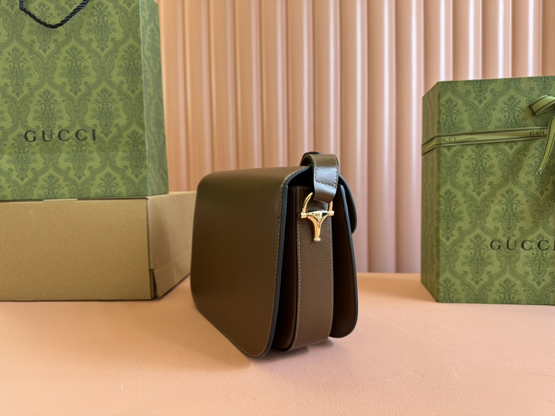 Gucci Azalea Horsebit 1955 Shoulder Bag Brown Sugar - Bag