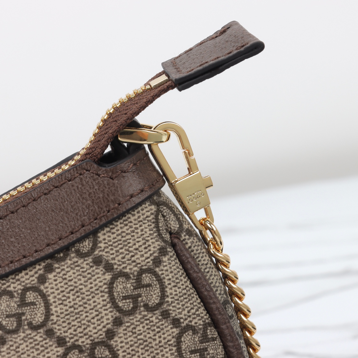 [TOP]Gucci GG Ophidia mini bag in beige and brown