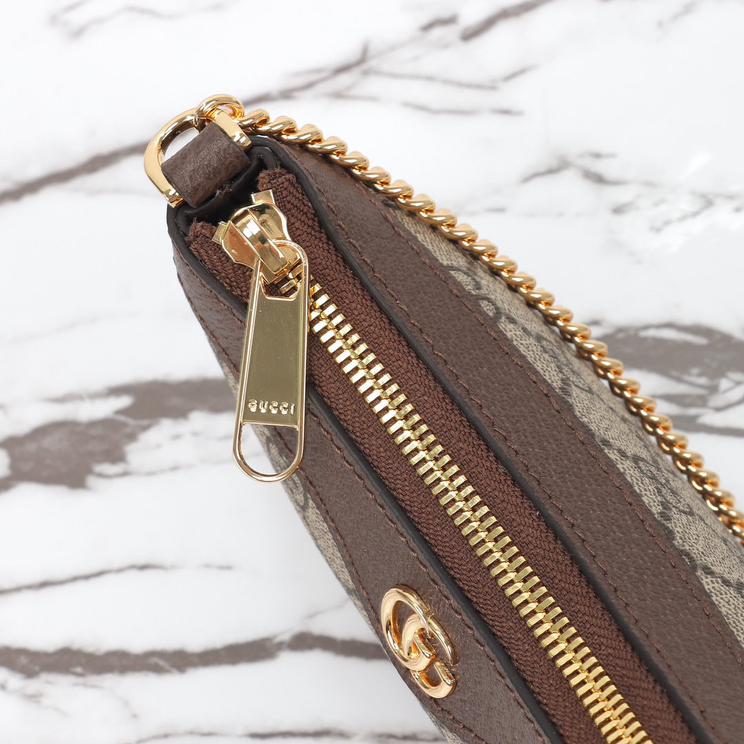 [TOP]Gucci GG Ophidia mini bag in beige and brown