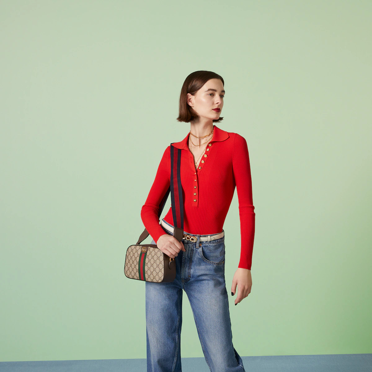 OPHIDIA SMALL SHOULDER BAG