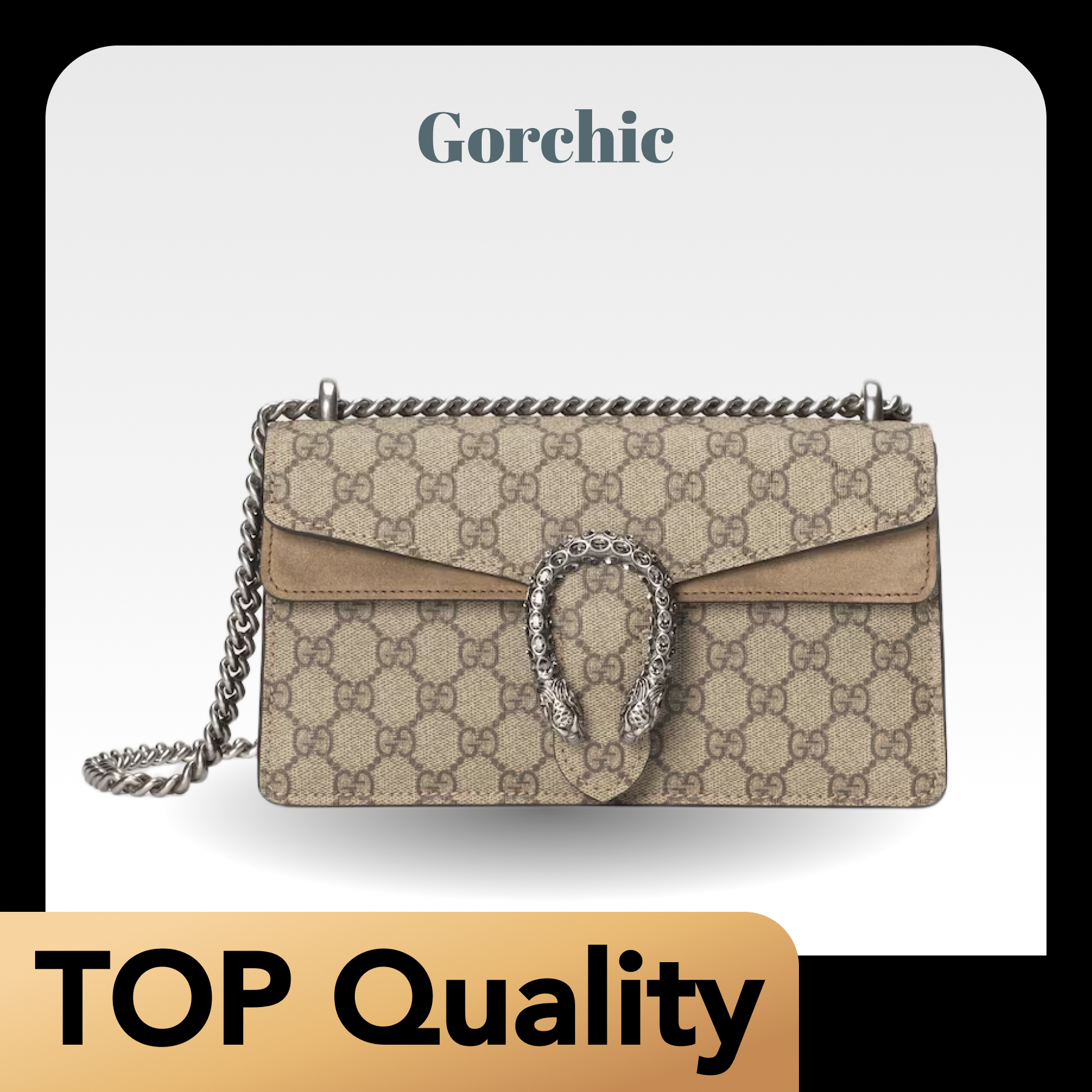 [TOP]Gucci DIONYSUS GG Shoulder Bag With Beige - Bag