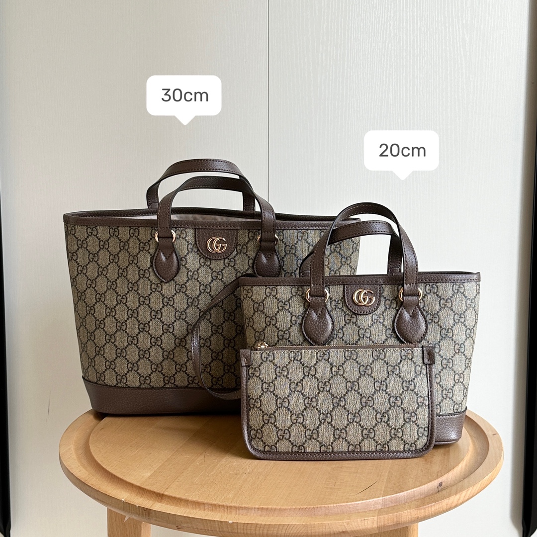 Gucci Ophidia Large Tote Bag - Gray Bag