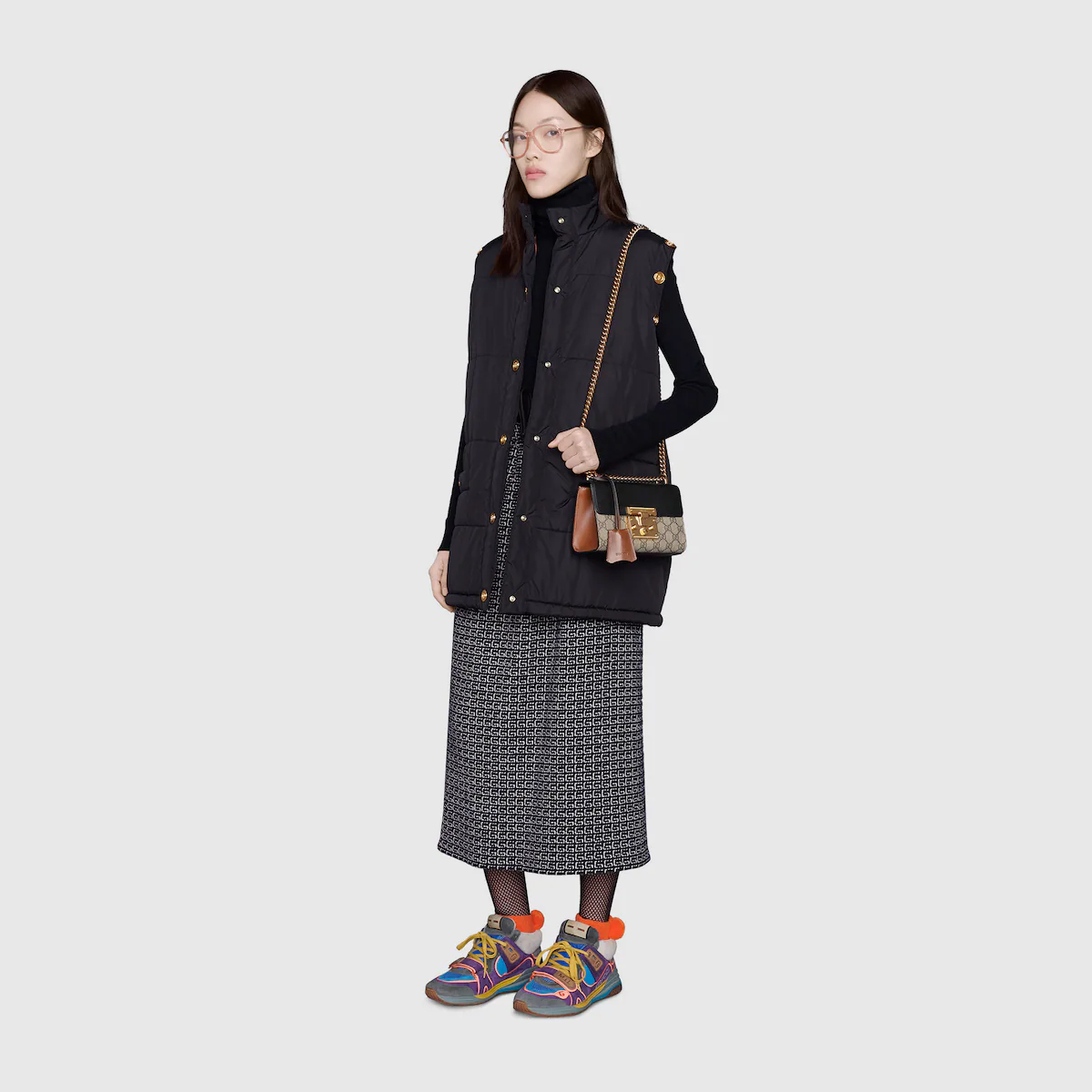 PADLOCK SMALL SHOULDER BAG