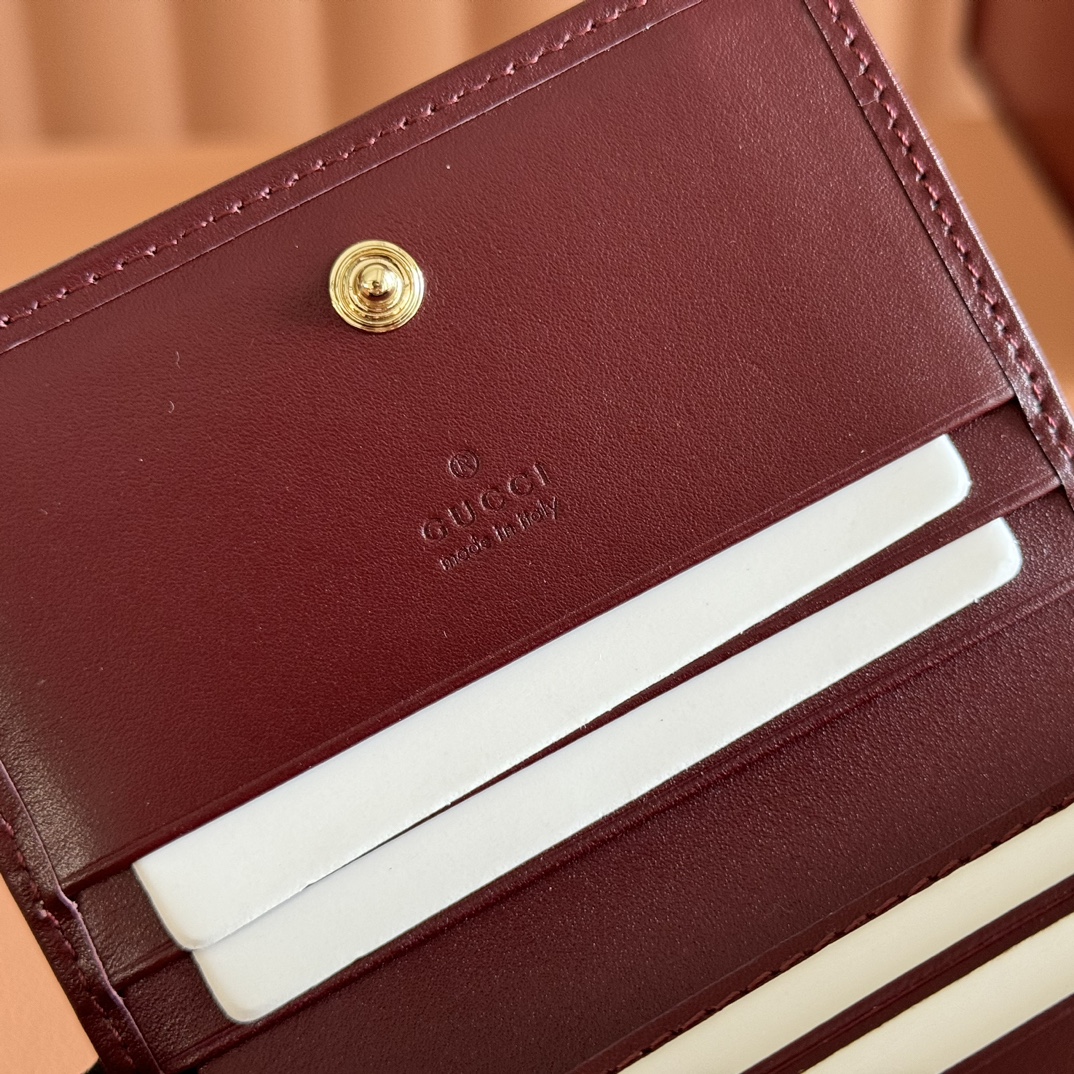 [TOP]Gucci Horsebit 1955 small wallet - Red