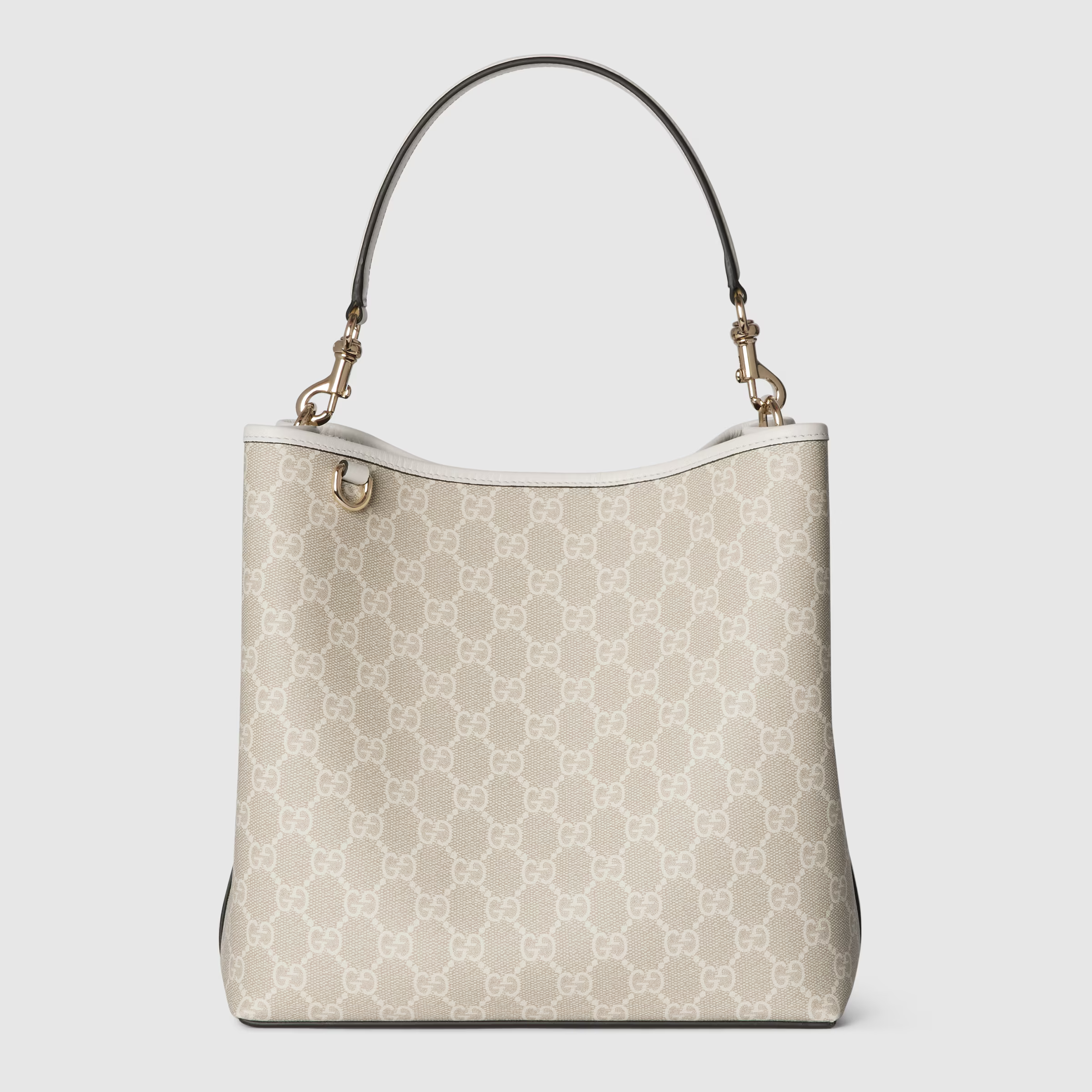 Gucci GG Emblem Bucket Bag - Off white